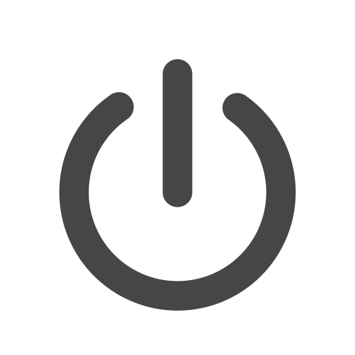 Down, log, off, out, power, shut, energy icon