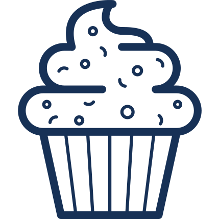 Cupcake, dessert, food, gastronomy, sweet icon