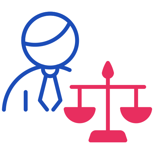 Law, justice, court icon