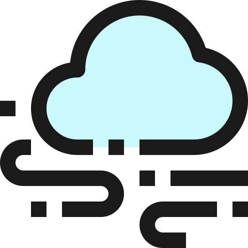 Weather, mist, foggy, cloud icon