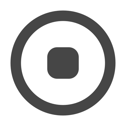 Multimedia, record, ui, media, recorder, stop icon