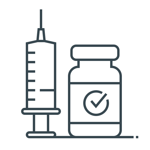 Antivirus, injection, medical, medicine, pharmacy, syringe, vaccine icon