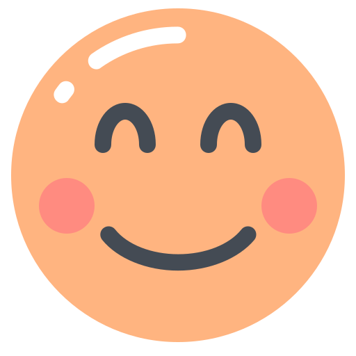 Eyes, face, smiling, with icon