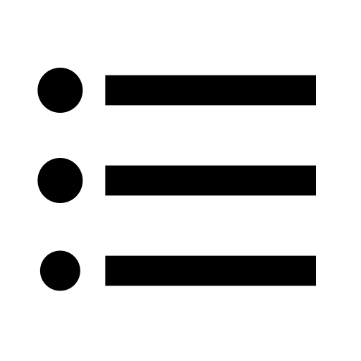 Bulleted, format, list icon