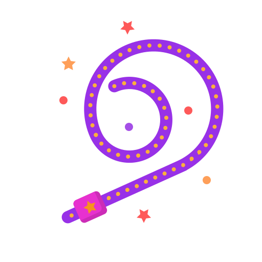 Blow, newyears, party, toys icon