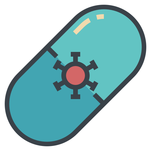 Antivirus, capsule, medical, pill, virus, covid-19 icon