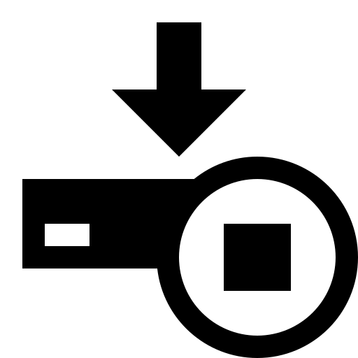 Download, stop icon