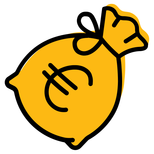 Bag, cash, currency, euro, money, sack icon