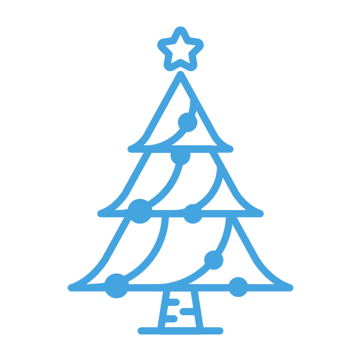 Christmas, decor, decoration, star, tree icon