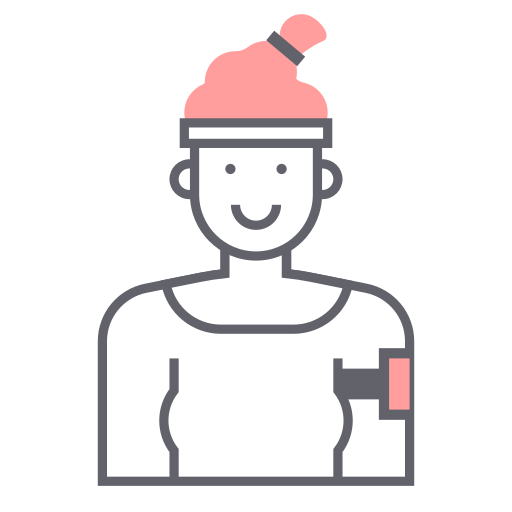 Avatar, female, person, profile, runner, woman icon