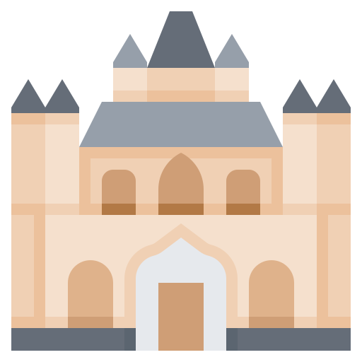 Building, burgos, cathedral, landmark icon
