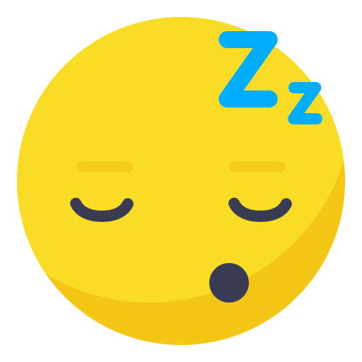 Face, rest, sleep, sleepy, smile, smiley, tired icon