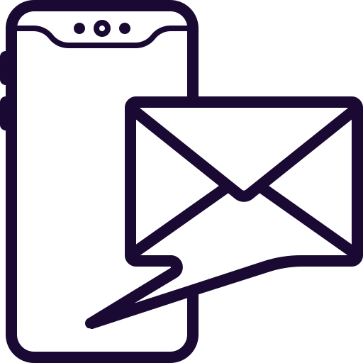 Email, open, phone, read, send icon