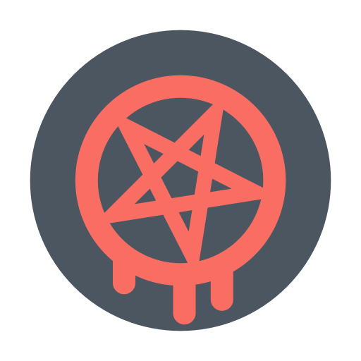 Magic, pentagram, rite, satanism icon