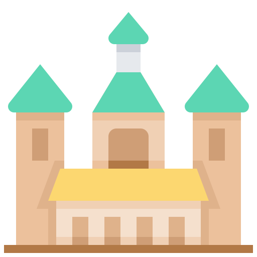 Building, landmark, orthodox, timisoara icon