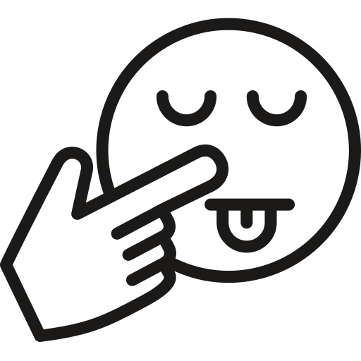 Booger, nose, picking icon