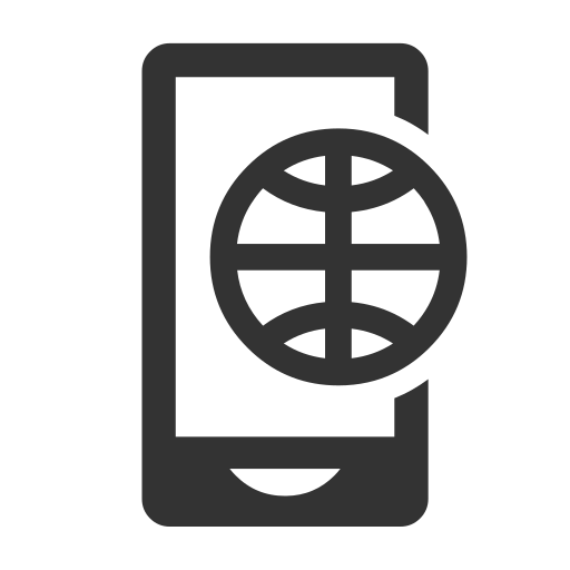 Internet, mobile, smartphone icon