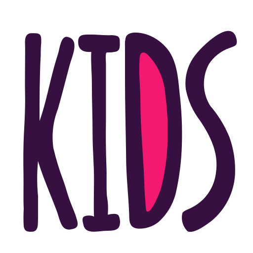 Children, corner, kids, letters, nursery, word icon