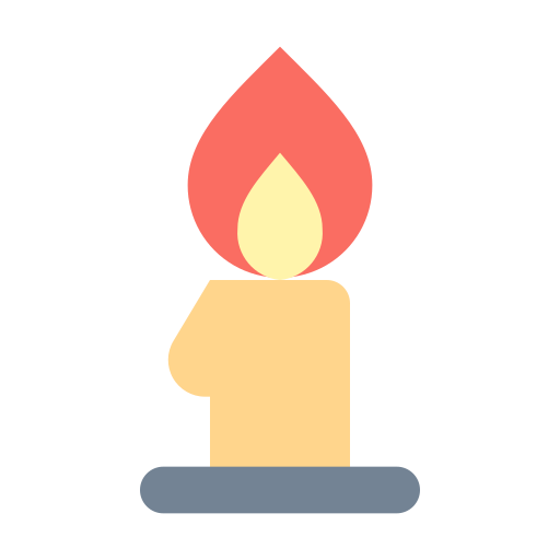 Candle, halloween, rite, spell icon
