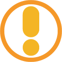Alert, attention, warning icon