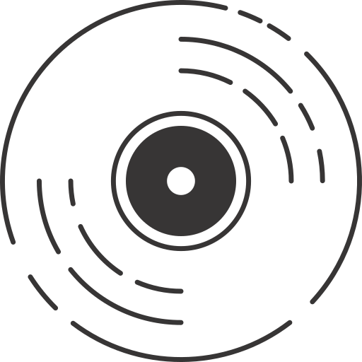 Gramaphone, turntable, vintage, vinyl icon