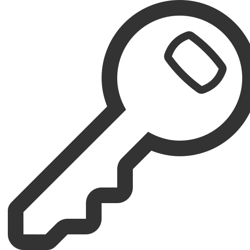 Key, lock, password, locked, secure icon