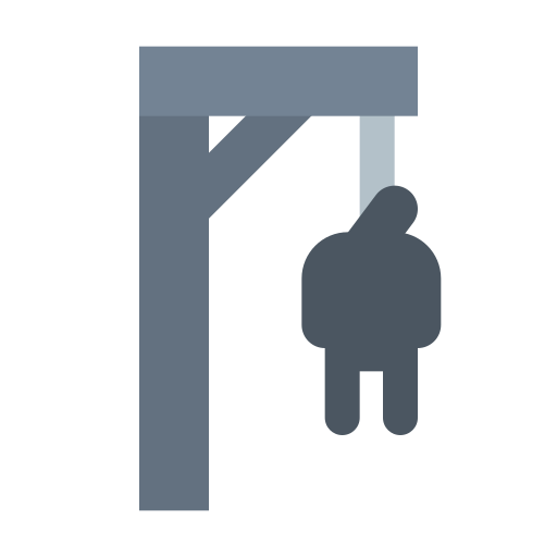 Death, deceased, gallows, halloween icon