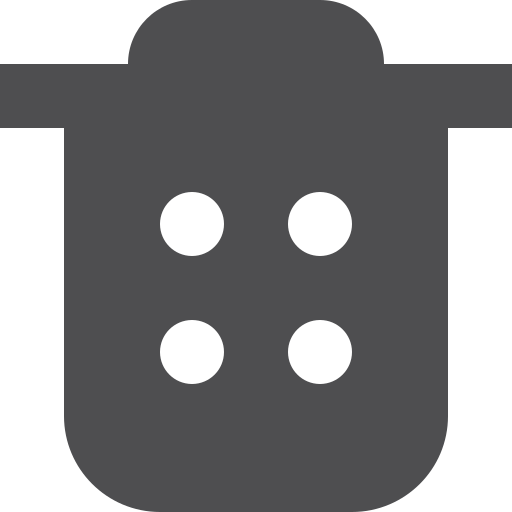 Trash, fill icon