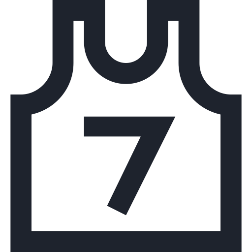 Basketball, game, play, seven, shirt, sport, team icon