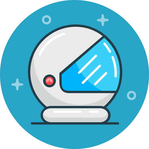Astronaut, cosmos, helmet, safety, security, space icon