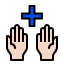 Hand washing (filled) icon 64x64