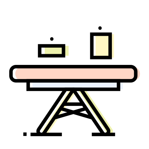 Decoration, furniture, interior, pictures, table icon