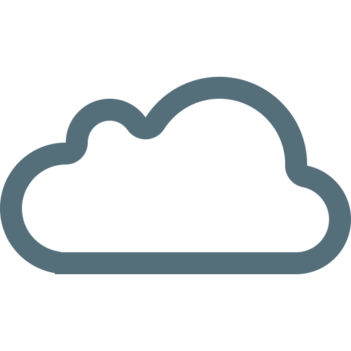 Cloud, clouds, cloudy, forecast, network, storage, weather icon