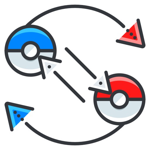 Exchange, game, go, play, pokemon icon