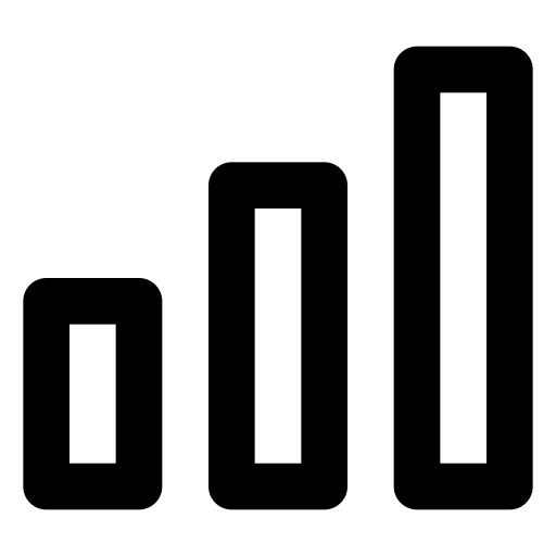 Bar, chart icon