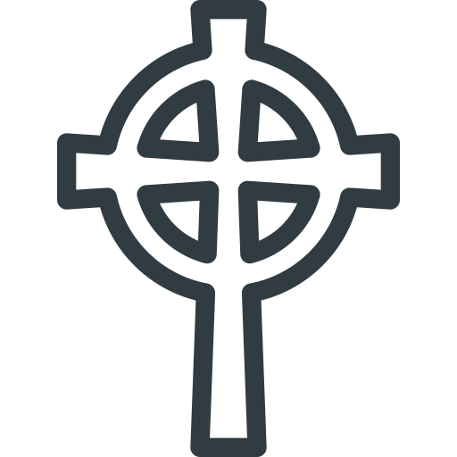 Celtic, cross, halloween icon