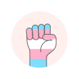 Fist,Flag,Hand,Transgender