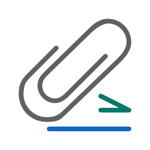 Clip, paper, attach, document, school, office icon