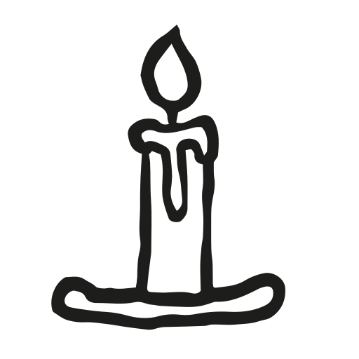 Ghost, scary, candle, halloween, light, horror, lumen icon
