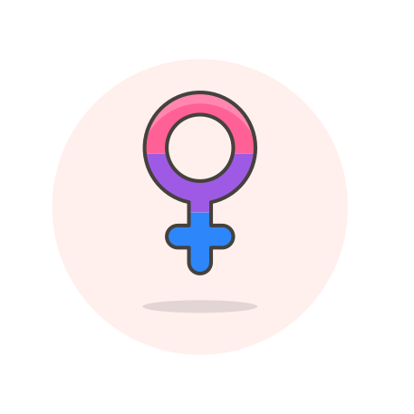 Bisexual, female icon