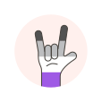 Asexual,Flag,Hand,Rock