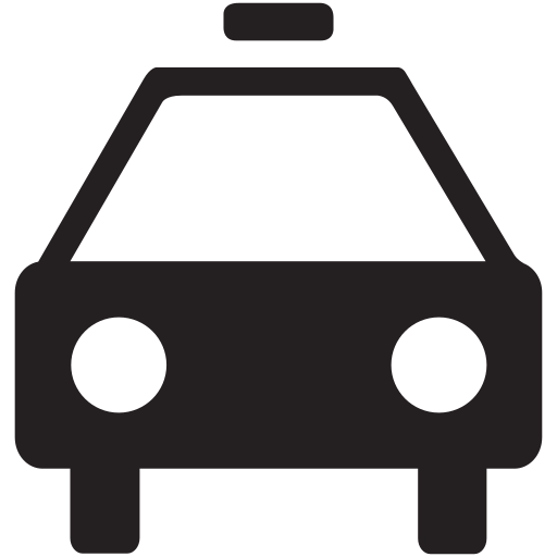 Taxi, car, transport, transportation, vehicle icon