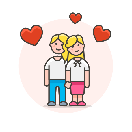 Couple, love icon