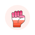Fist,Flag,Hand,Lesbian