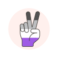Asexual,Flag,Hand,Peace