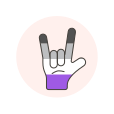 Asexual,Flag,Hand,Rock