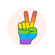 Flag,Hand,Lgbtq,Peace