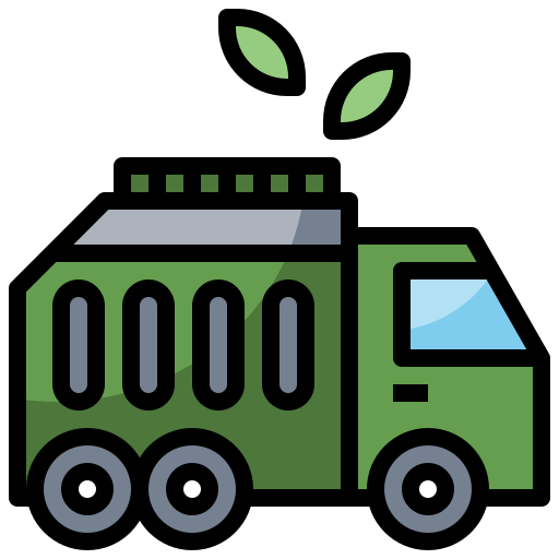 Automobile, garbage, recycling, transportation, trash, truck, vehicle icon
