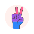 Bisexual,Flag,Hand,Peace