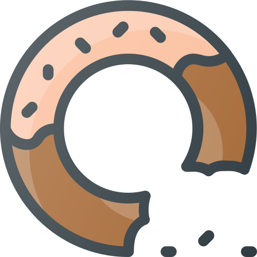 Donut, cookie, sweet, bite, cake icon